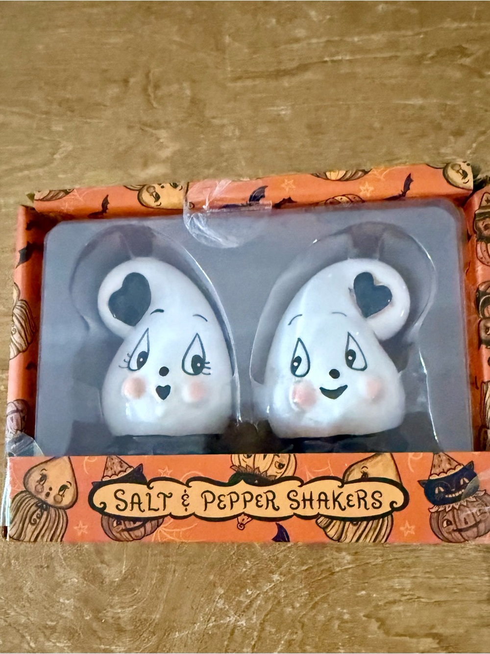 Johanna Parker Salt & Pepper Shakers - White Ghost Design